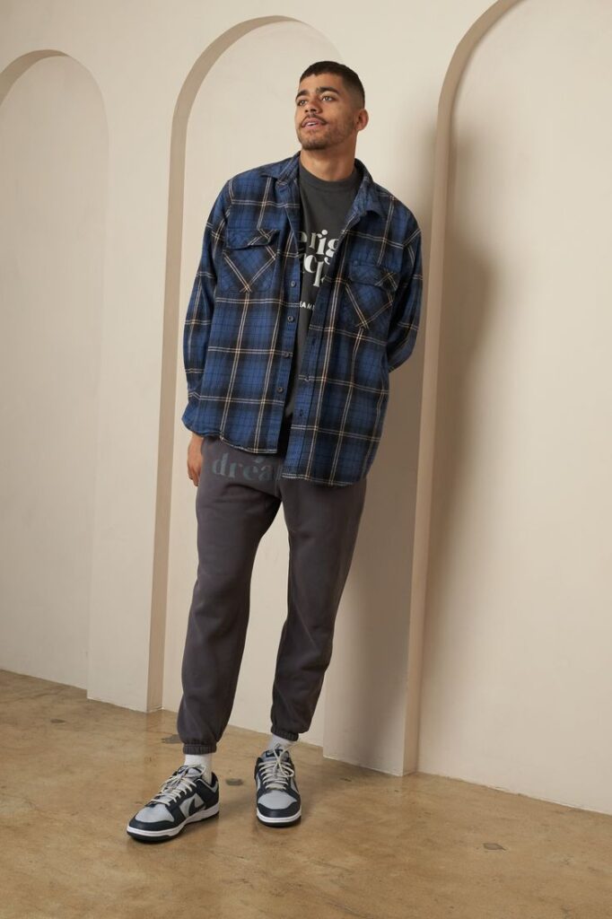 Jordan 1 low flannel outfit