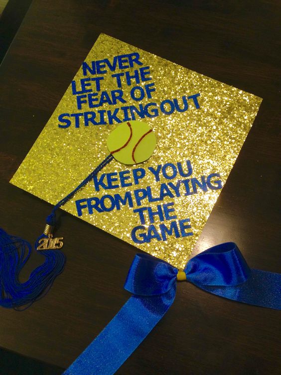 baseball student athlete grad cap