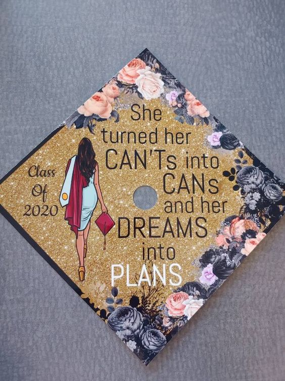 inspiring college graduation cap