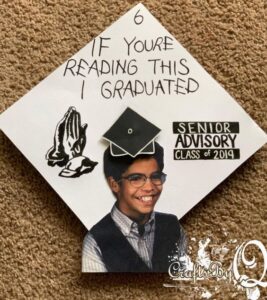 Ariana Grande inspired grad cap