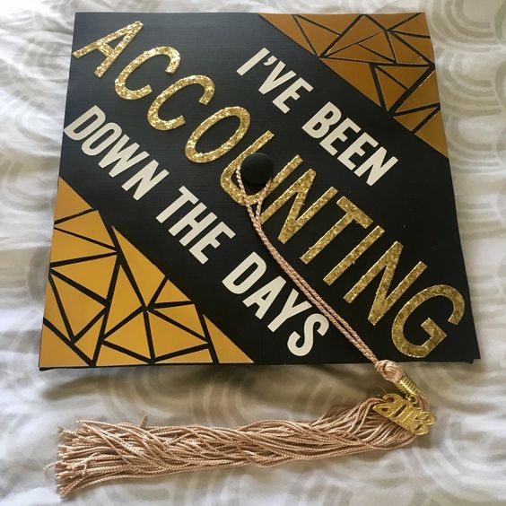 funny accounting major graduation cap ideas