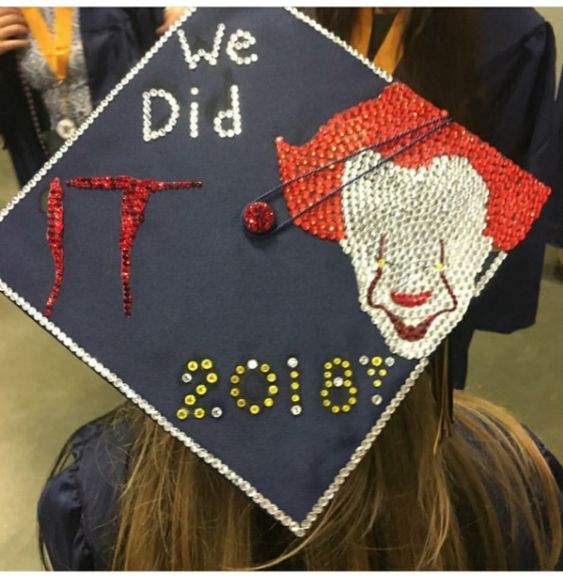 IT movie graduation cap decoration