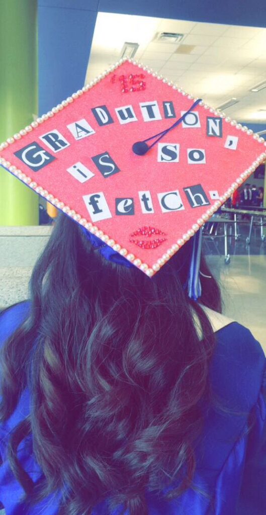 Mean Girls grad cap design