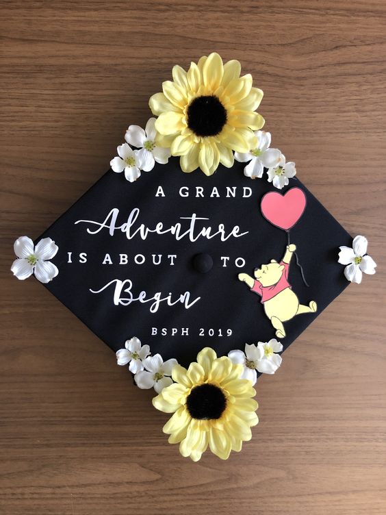 graduation caps with quotes Winnie the pooh