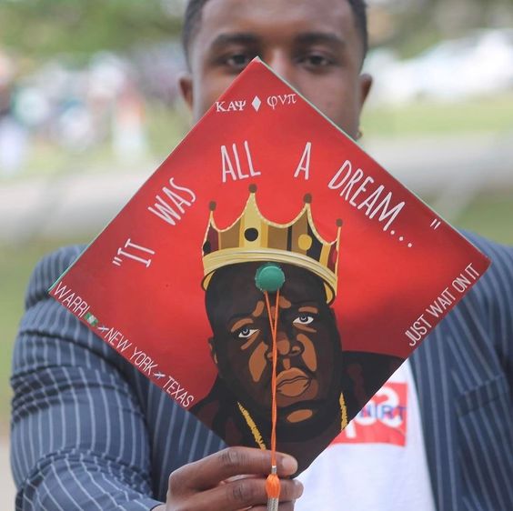 grad cap ideas for rappers