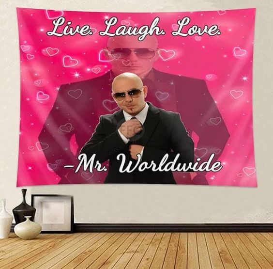 mr worldwide funny tapestry