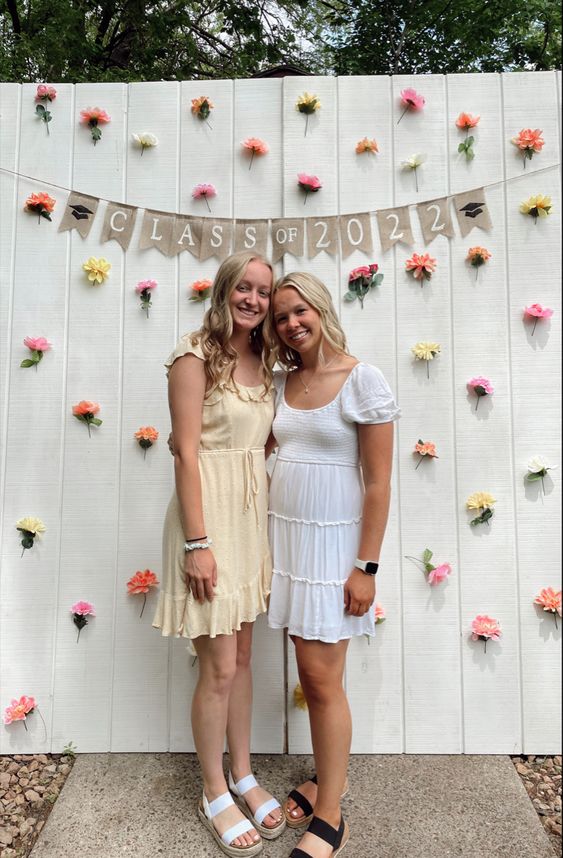 rustic floral wall backdrop