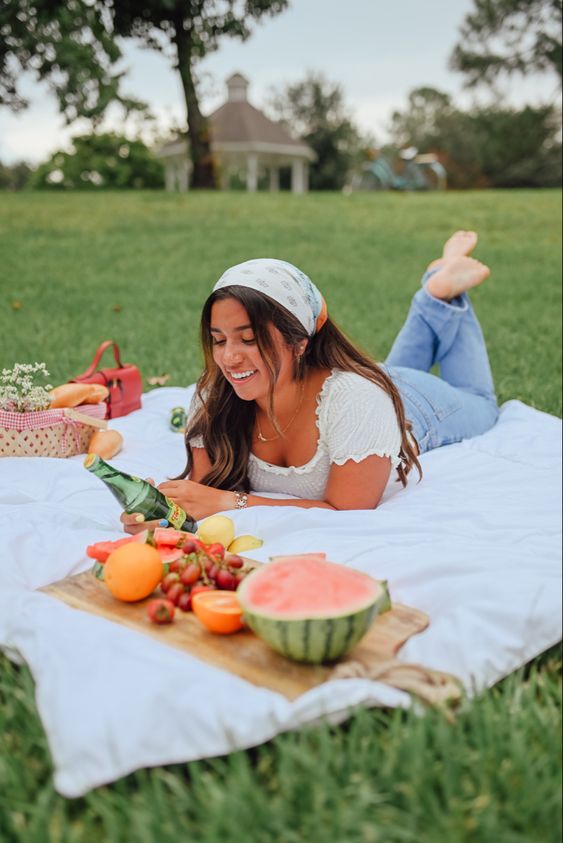 picnic senior photos