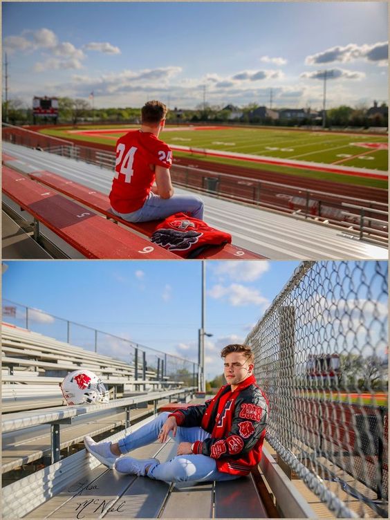 senior picture ideas for guys football