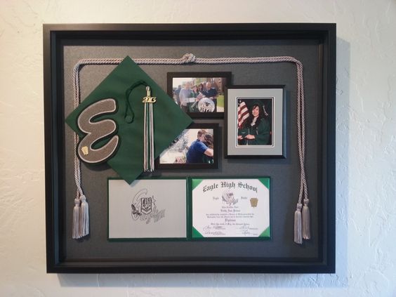 silver graduation frame ideas