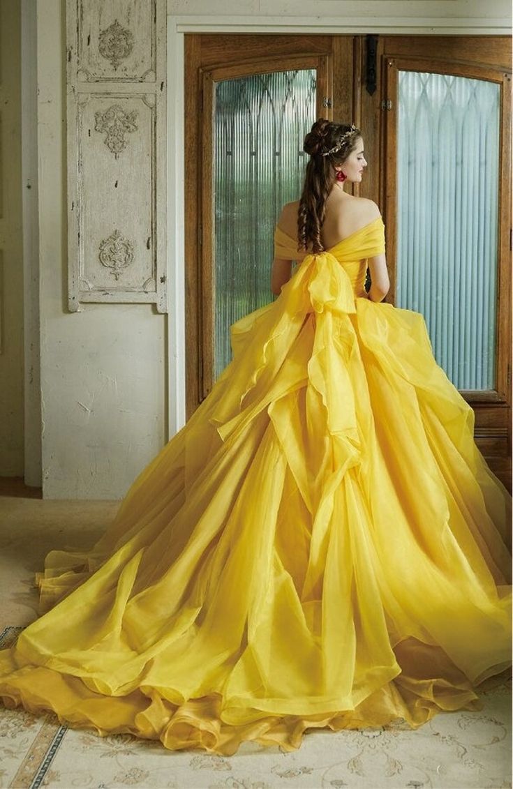 Belle inspired outlet prom dress