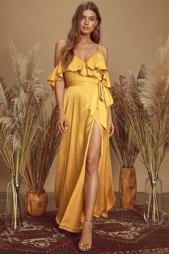 yellow and gold dress