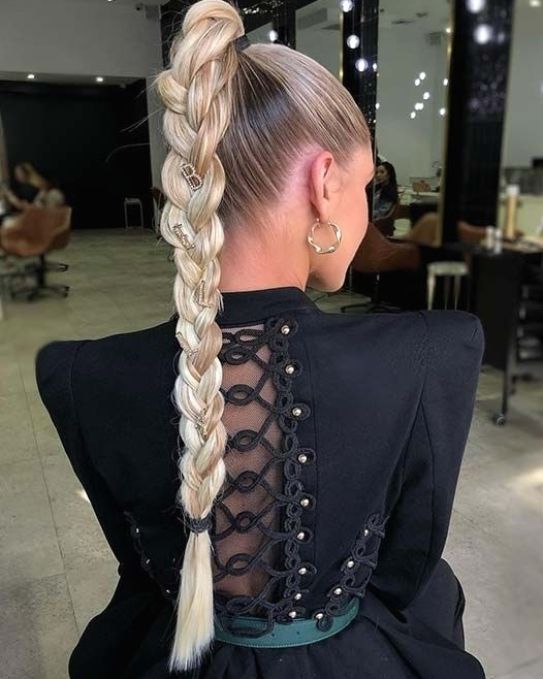 braided blonde hair easy