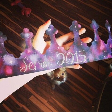 DIY high school senior crowns