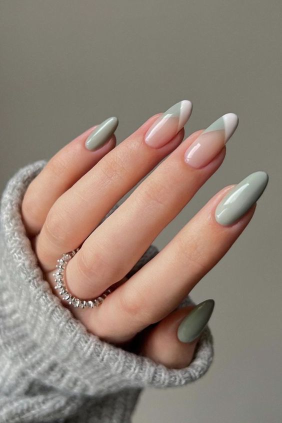 gray classy nail designs