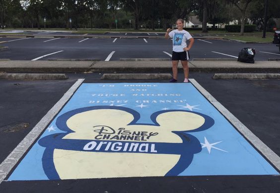 senior parking spot painting