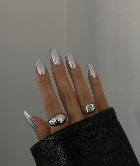 white nails for white dress