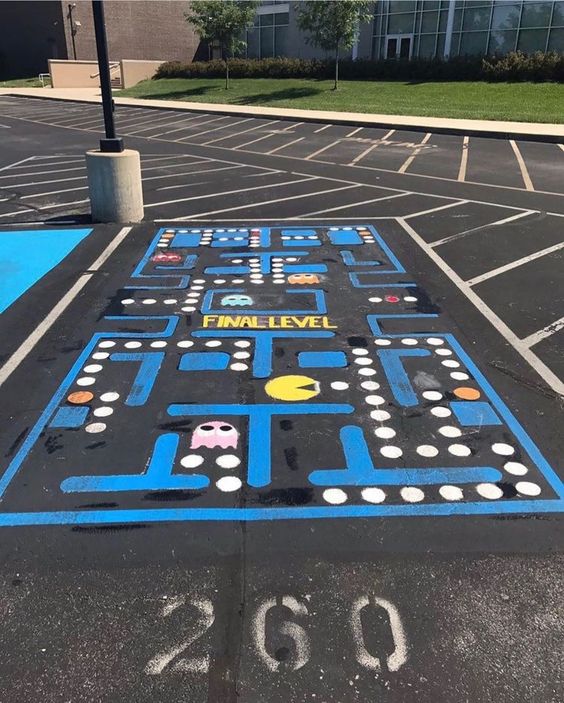 senior parking spot painting ideas