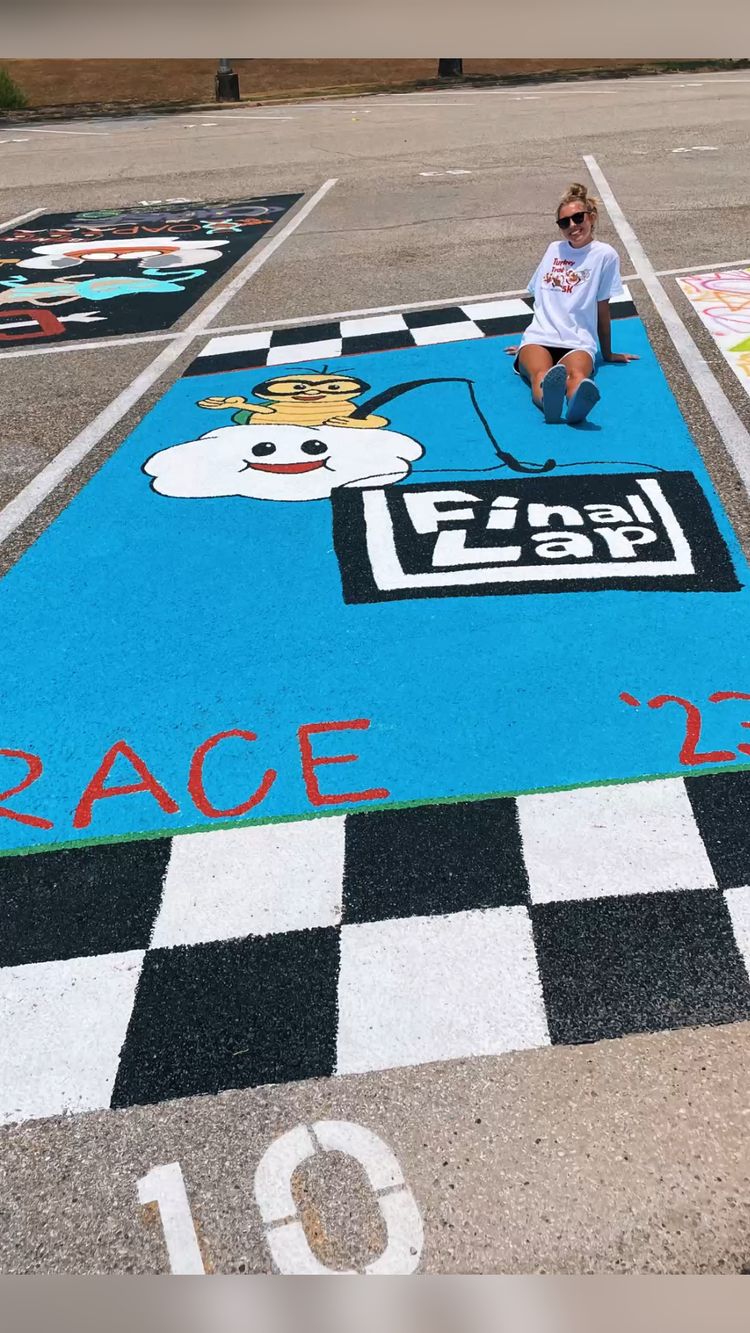 simple parking spot painting for guys