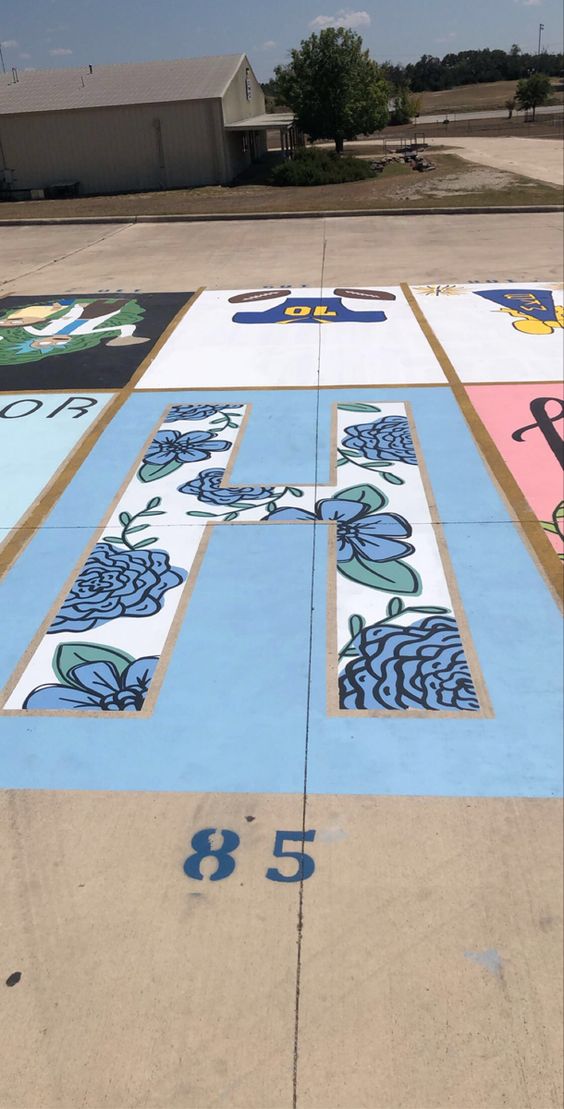 senior parking spot painting