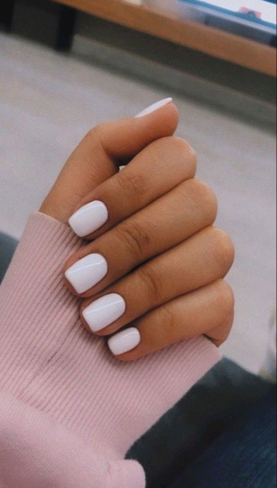 white prom nails for white dress