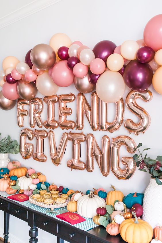 friendsgiving backdrop decorations