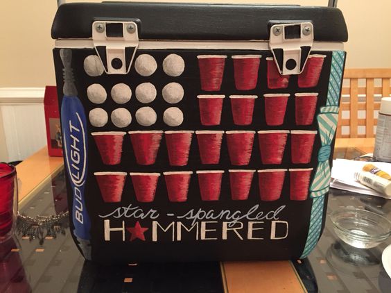 creative and awesome cooler for fraternity