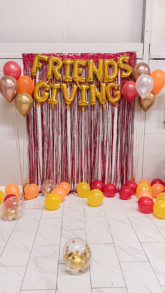 friendsgiving photo backdrop