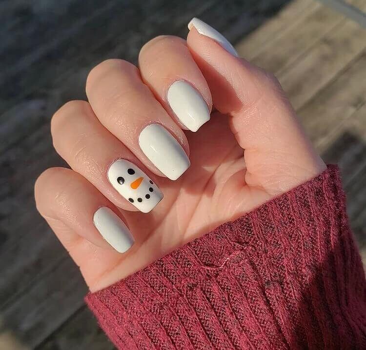 white christmas nail designs best