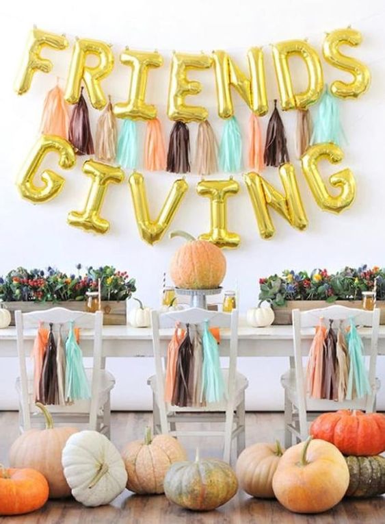 best friendsgiving backdrop decorations