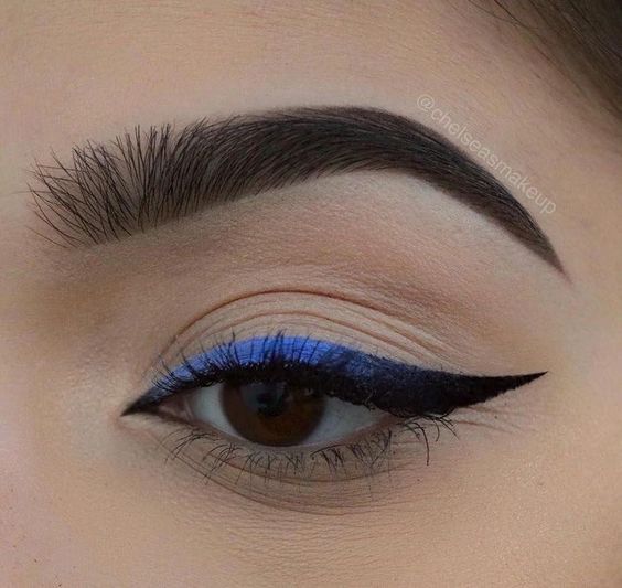 Prom makeup inspiration for blue dress 