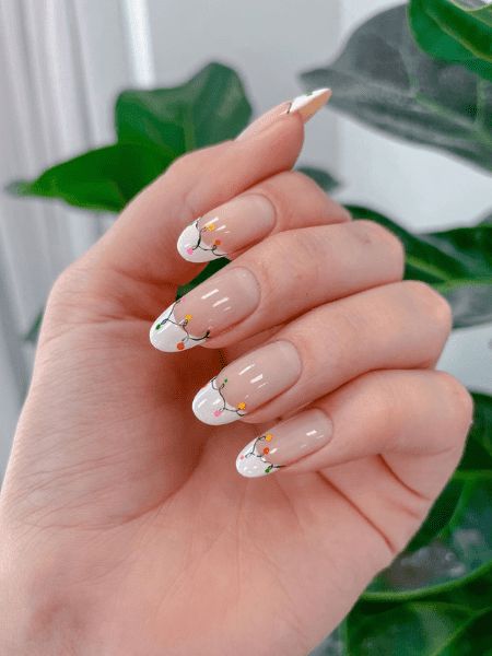 white christmas nail designs