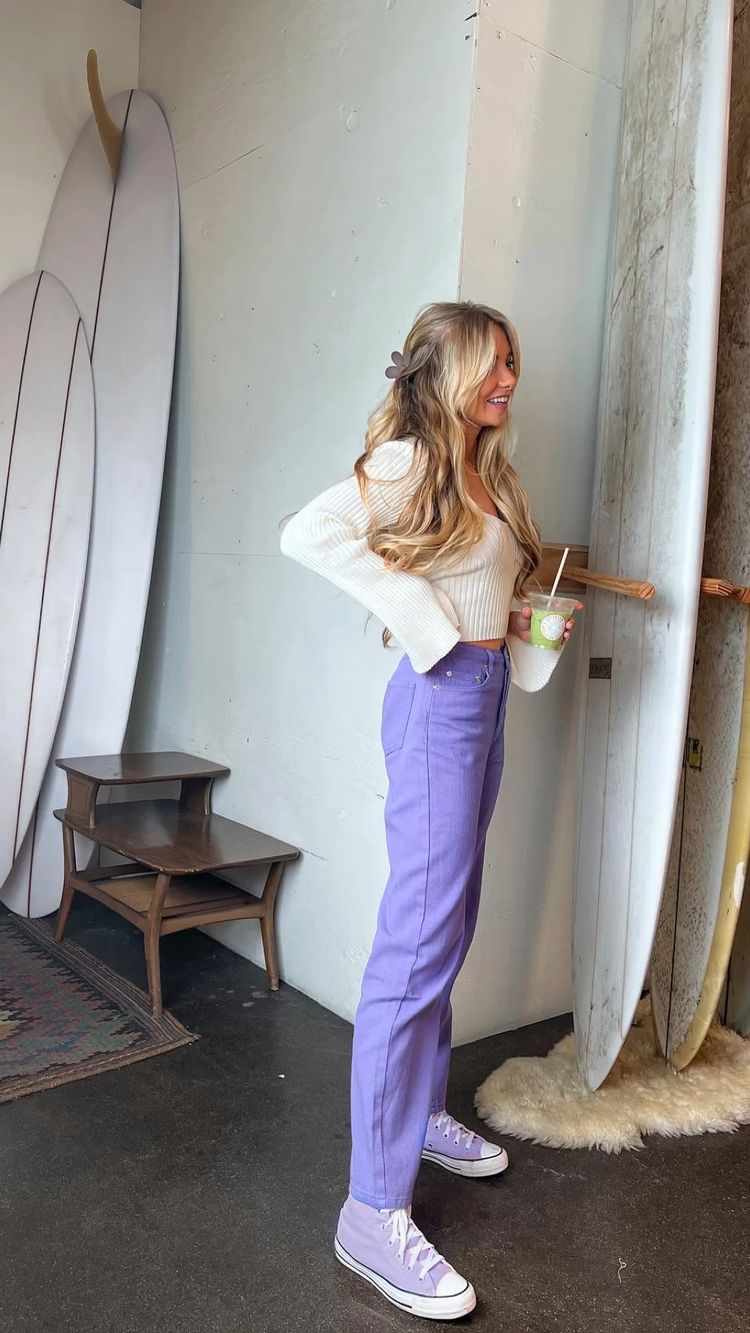 purple pants for the outfit for girls