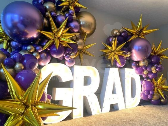 Graduation balloons for party 