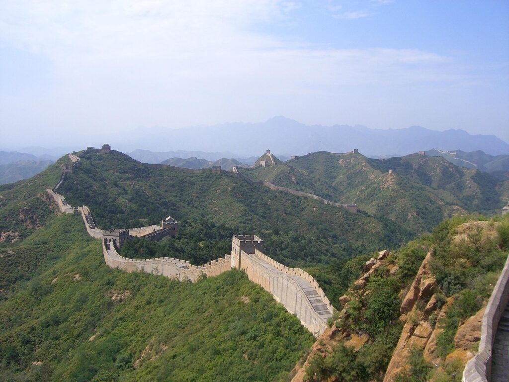 The Great Wall of China is visible from space