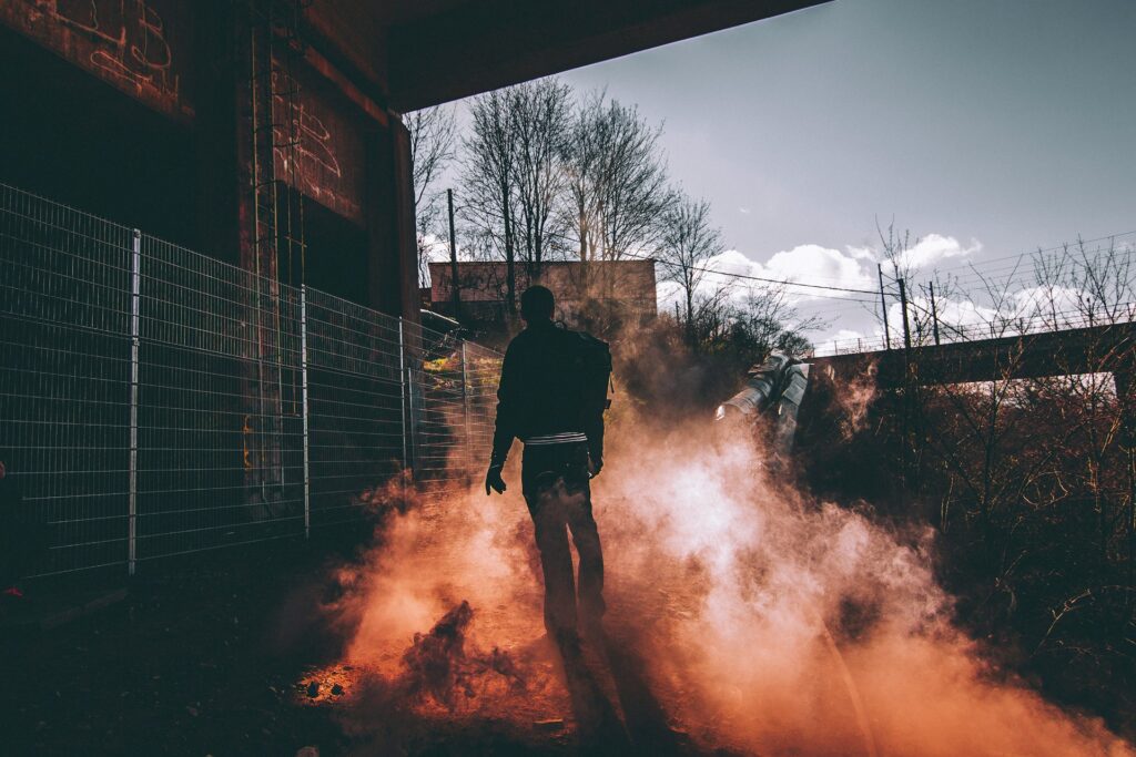 Burning Trash in the Yard