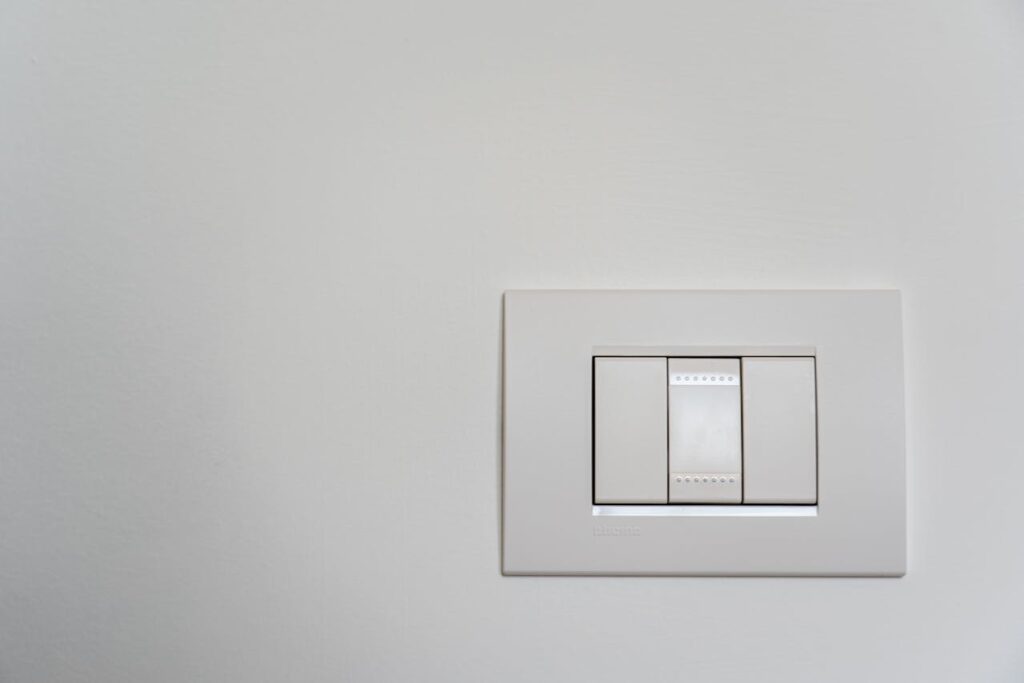 Flicking a light switch