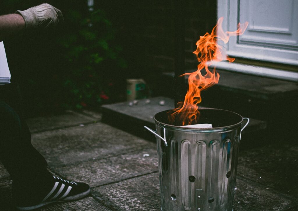 Burning Trash in the Backyard