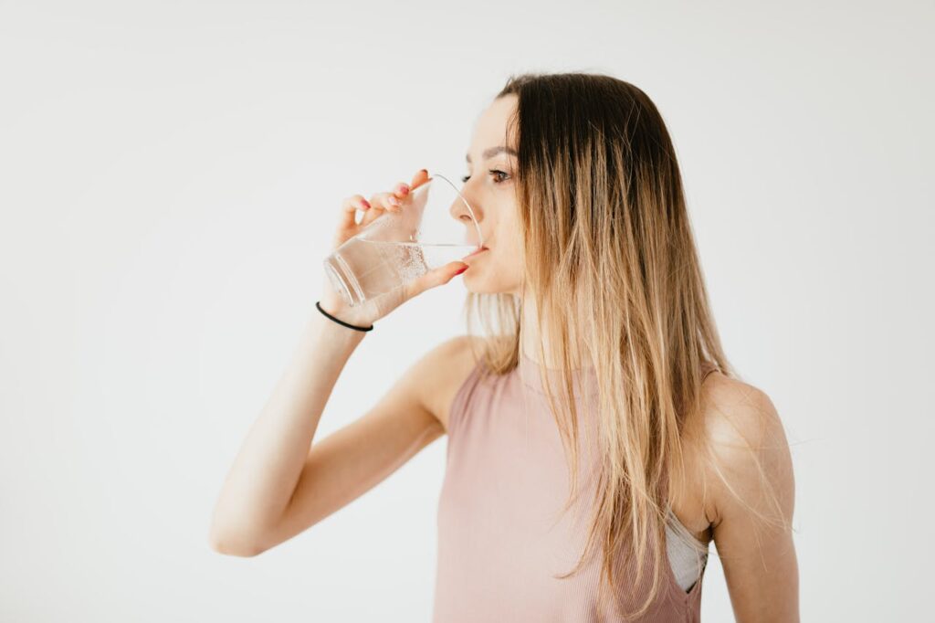 Drink water before anything else