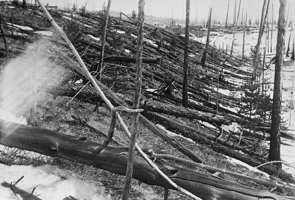Tunguska asteroid strike