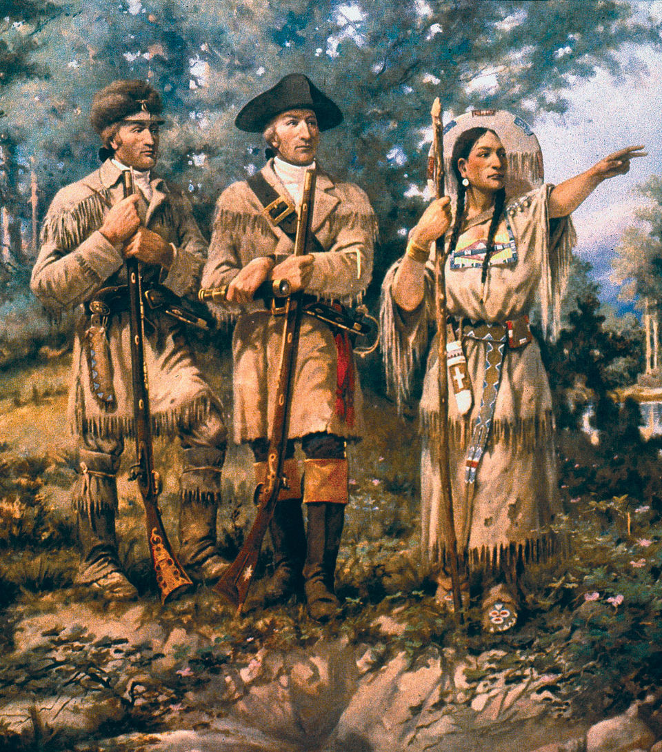 Sacagawea with Lewis and Clark