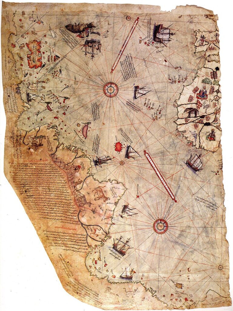 Piri Reis map - Maps That Show the World Too Accurately