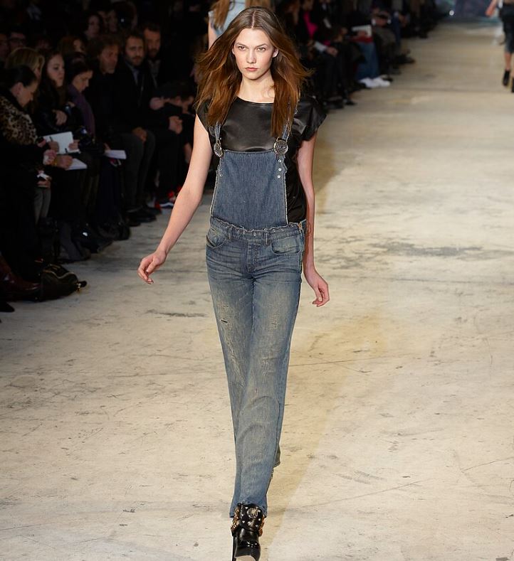 Overalls With One Strap Hanging