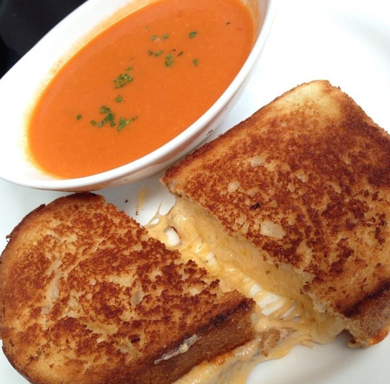 Tomato Soup with Grilled Cheese