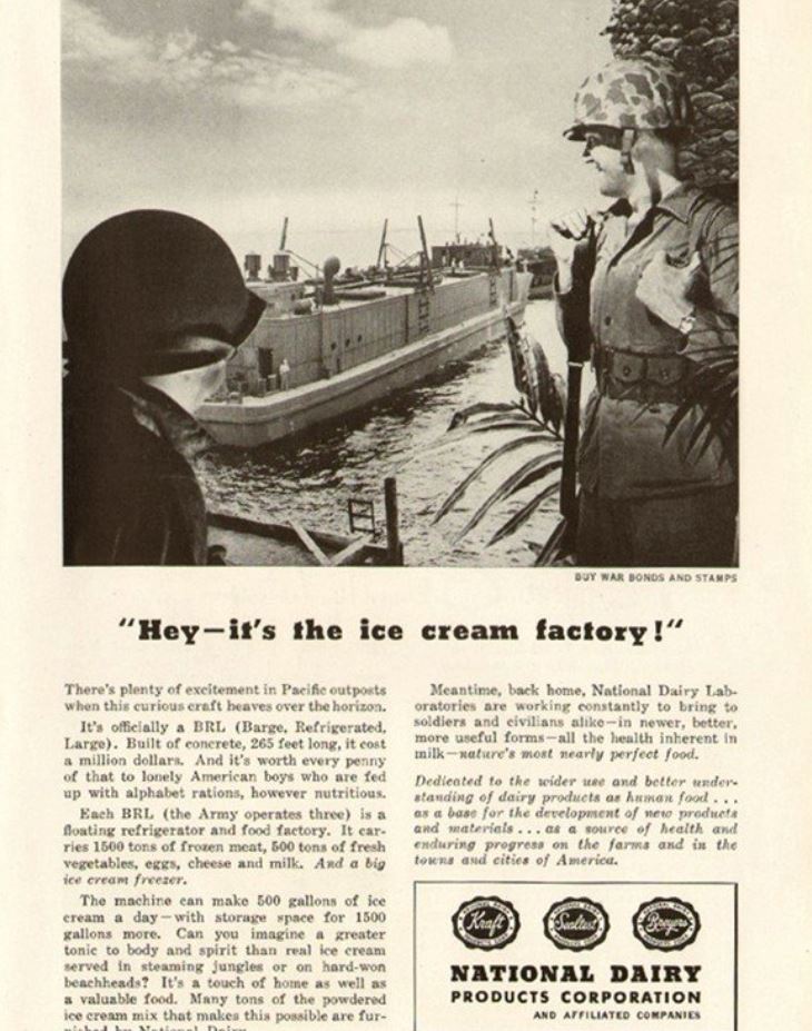 WWII Boosted Ice Cream Sales