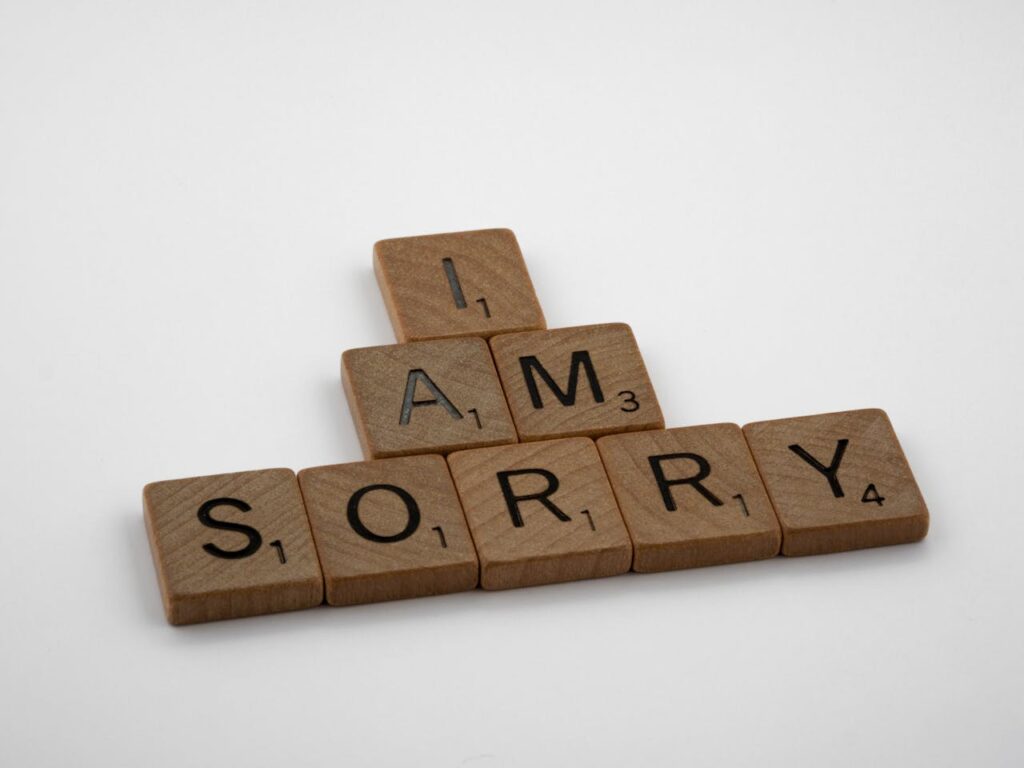 Apologize When You Mess Up
