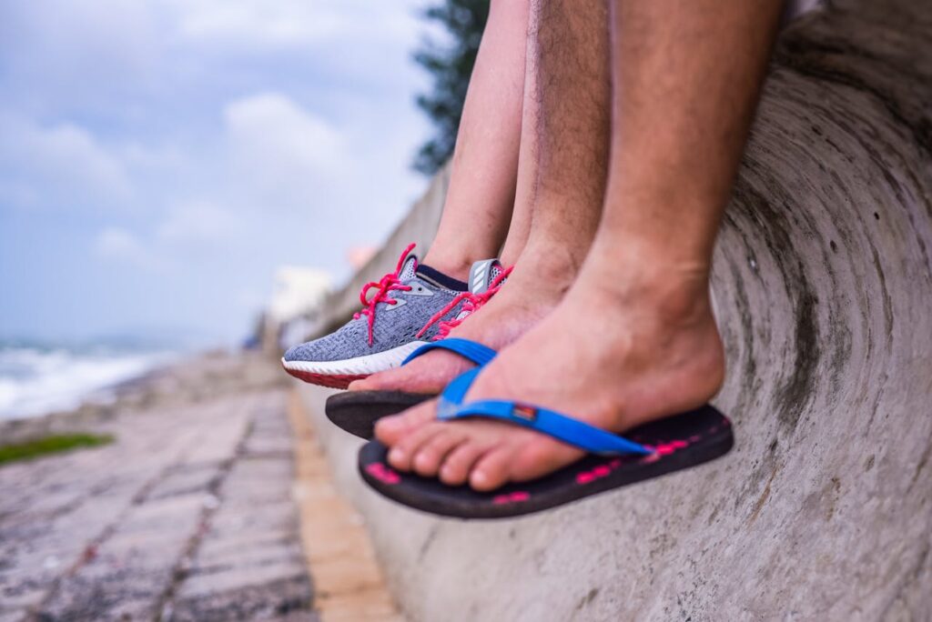 Flip-flops out, chunky sneakers in