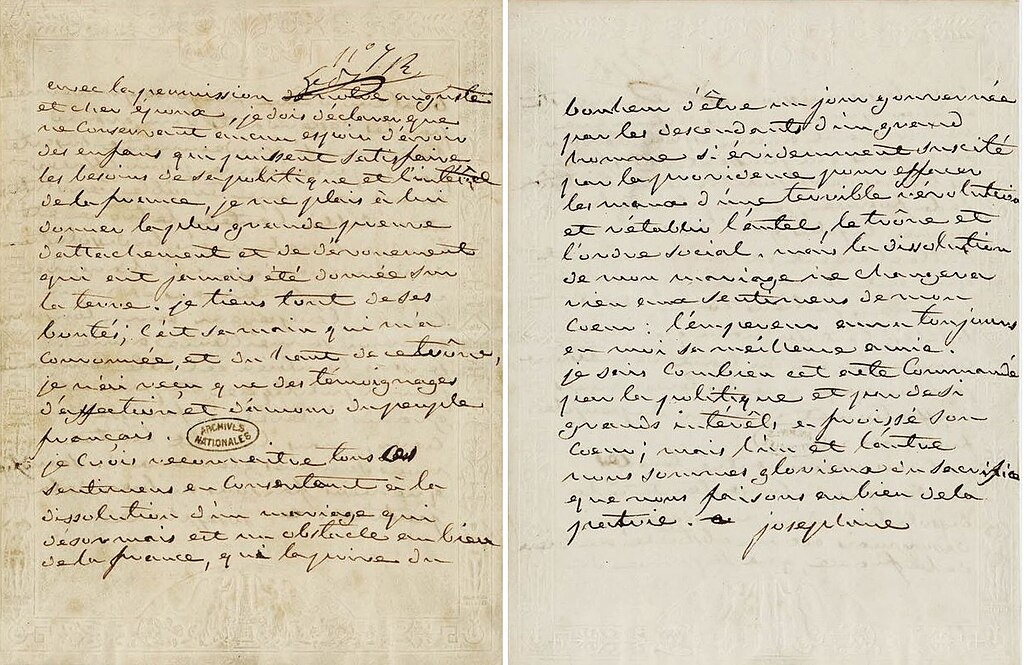 Napoleon to Joséphine (1796)