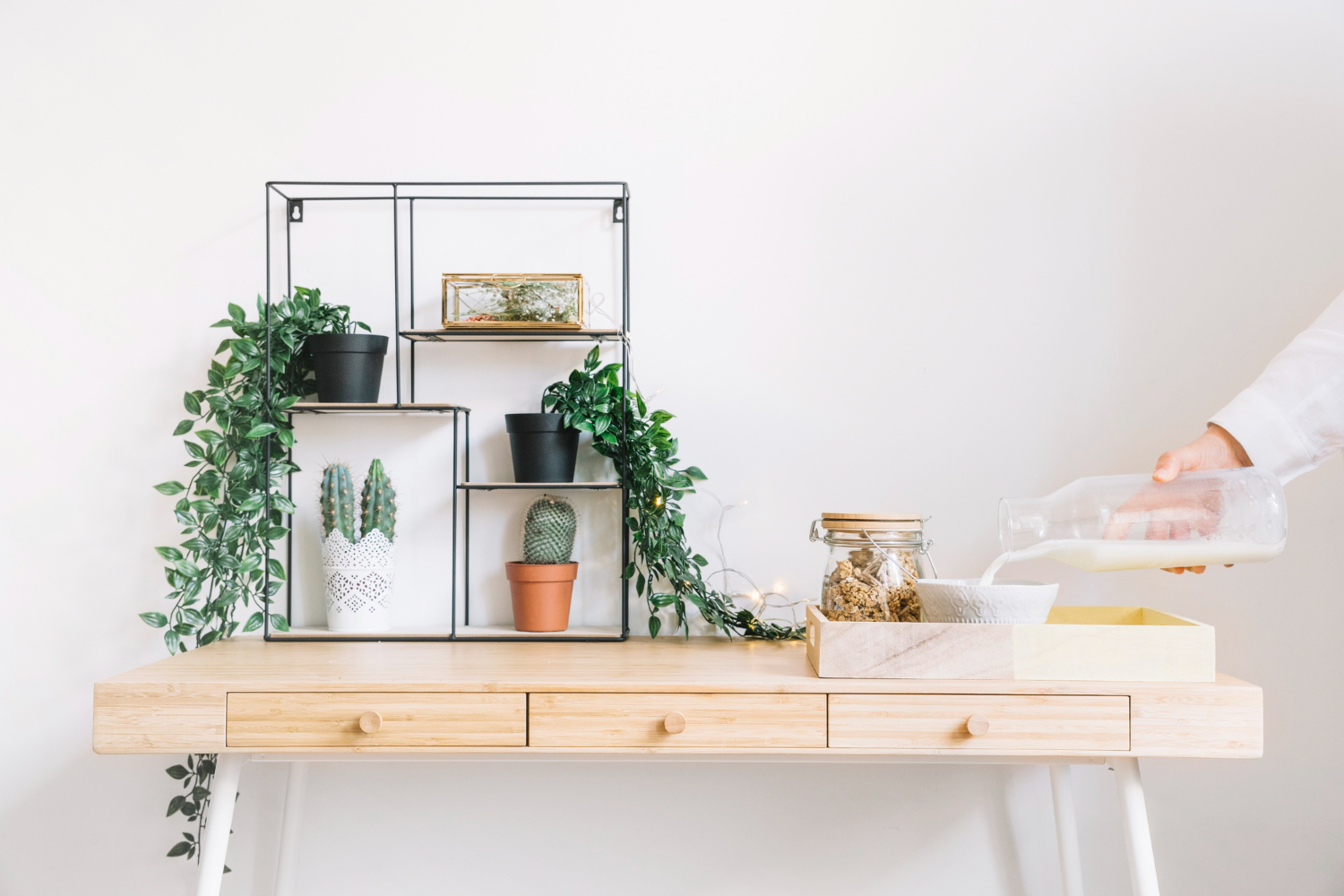 Floating Shelves With Secret Drawers