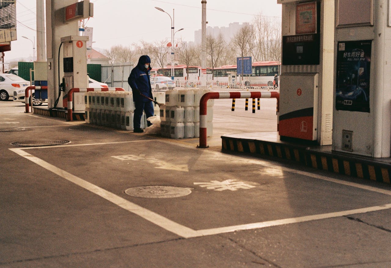 Parking Lot Litter Cleanup